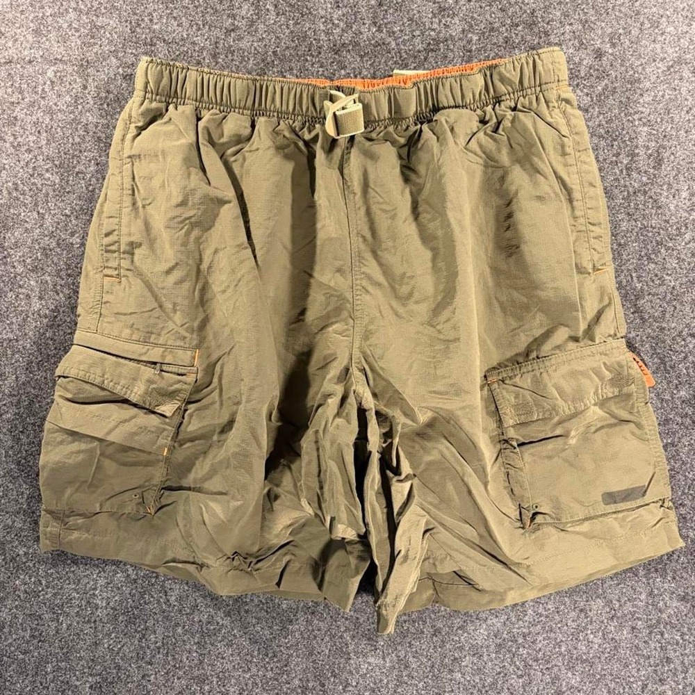 Columbia XCO Cargo Shorts Mens Large Khaki Tan Nylon Utility Vintage 90s